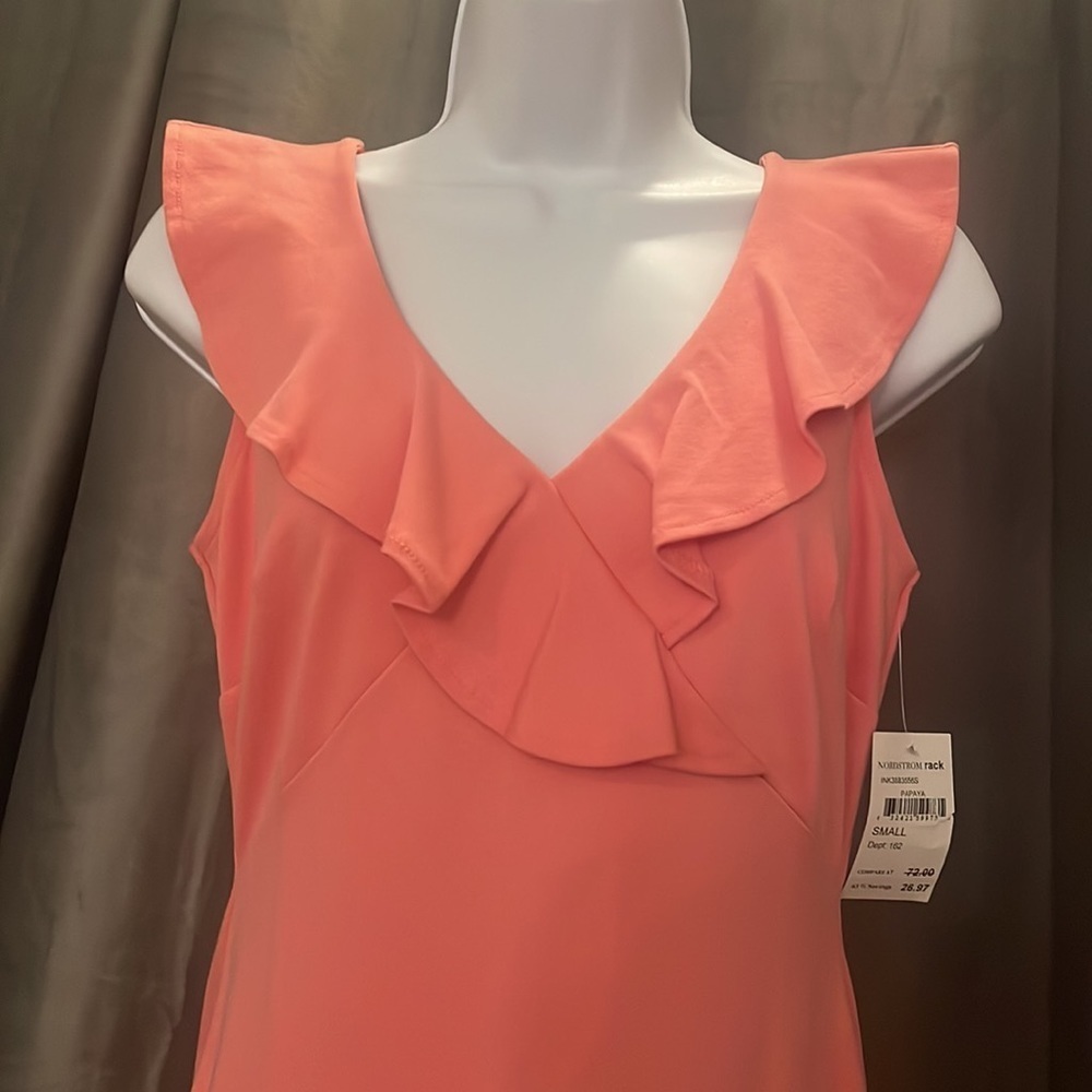 Womens salmon colored dress.  Size small. - Picture 2 of 7